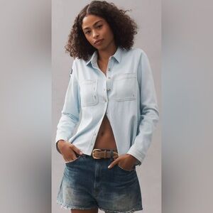 Anthropologie Light Blue Denim Shirt
